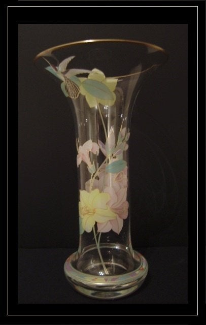 Zeldzame "LEONARD" vaas van HUTSCHENREUTHER , gemerkt., Huis en Inrichting, Ophalen, Meerkleurig, Nieuw, 27 cm