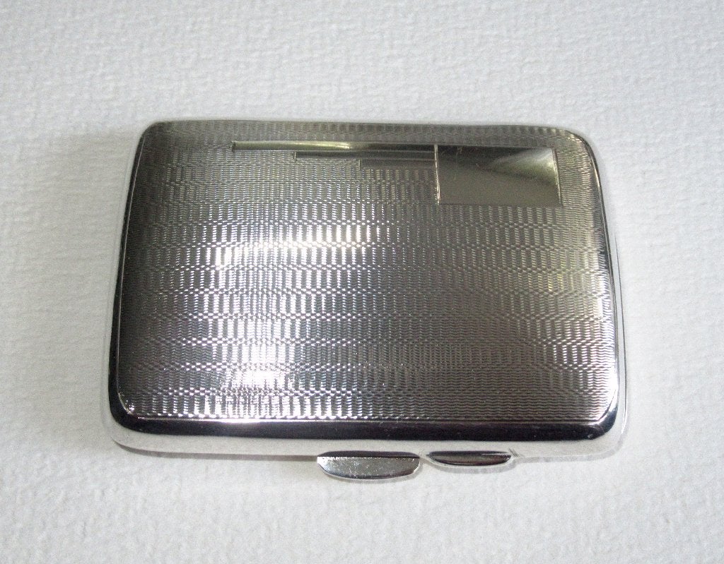 Boîte à cigarettes ArtDeco, argent, F. Field Birmingham 1936, Enlèvement ou Envoi, Argent