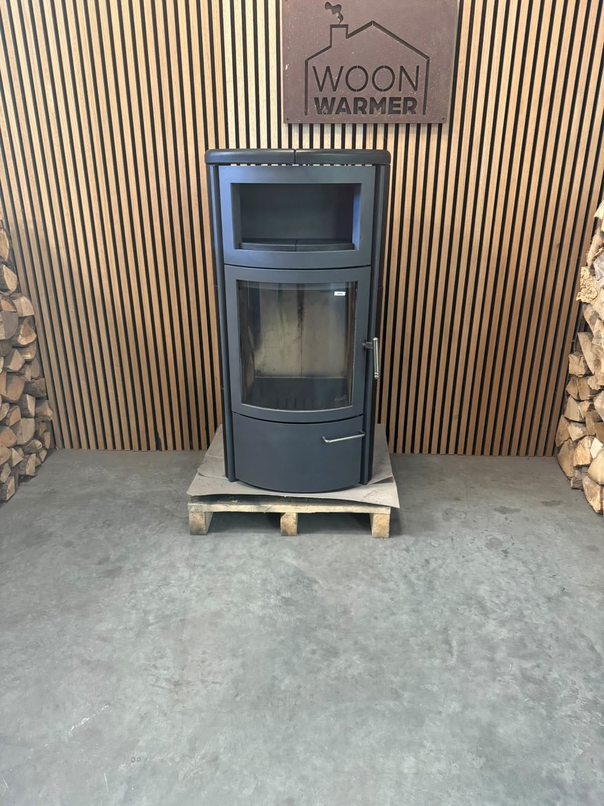 26116 Speksteenkachel Hark 8kw, Ophalen, Gebruikt, Houtkachel, Vrijstaand