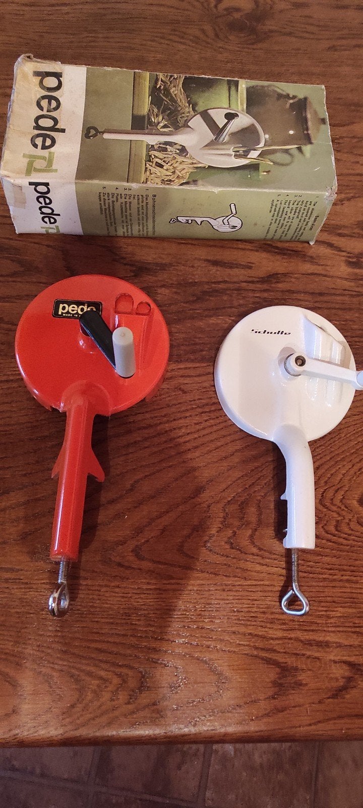 2 Snijbonensnijder Schulte en Pede  vintage/retro jaren 60/7, Antiek en Kunst, Antiek | Keukengerei, Ophalen of Verzenden