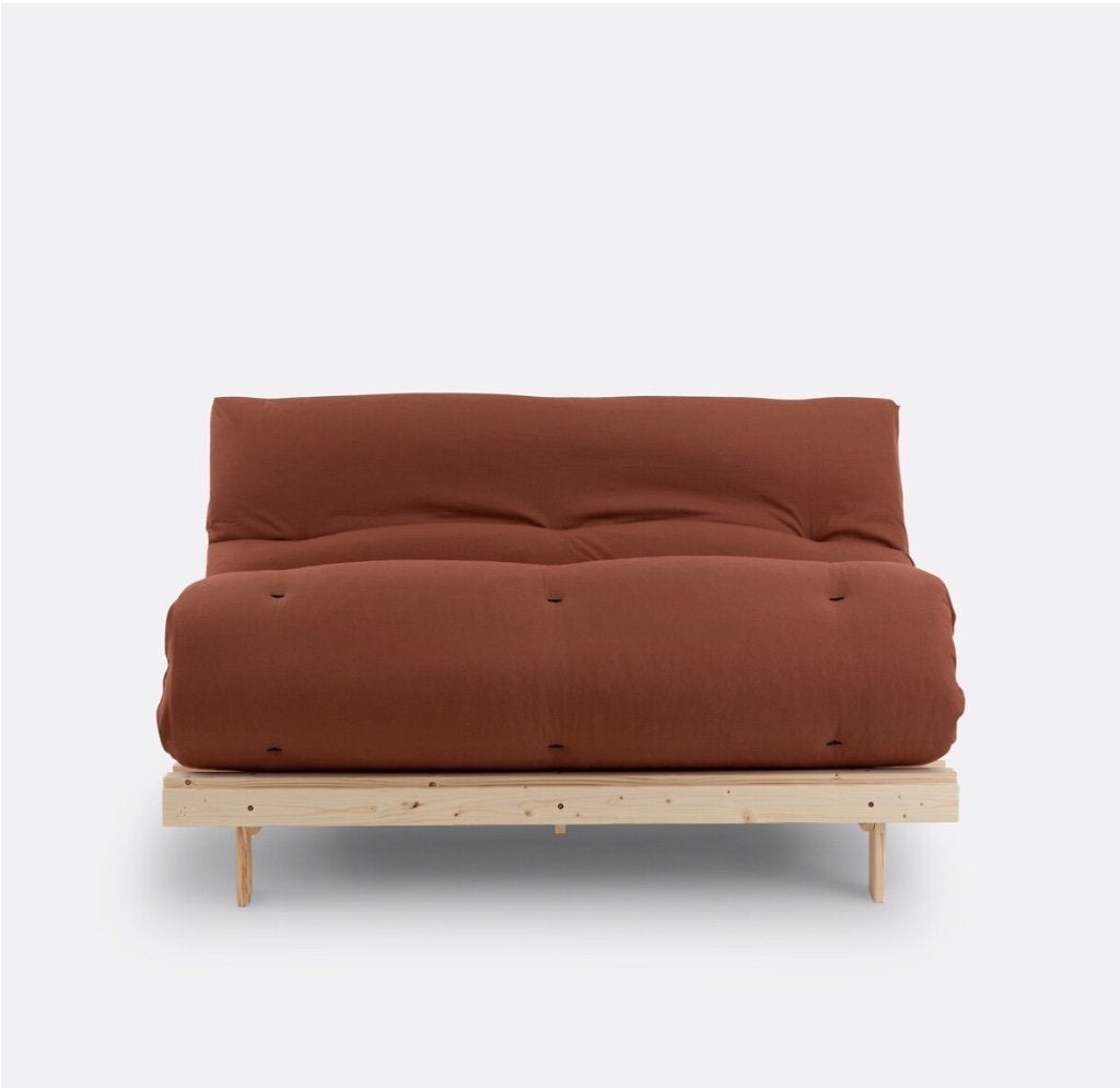 Futonbank, Ophalen, Eenpersoons, 100 tot 125 cm, Zo goed als nieuw