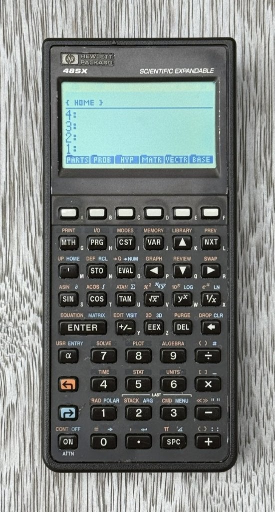 Hewlett-Packard - HP 48SX - Calculatrice graphique - Vintage, Divers, Calculatrices, Utilisé, Calculatrices graphique, Enlèvement ou Envoi