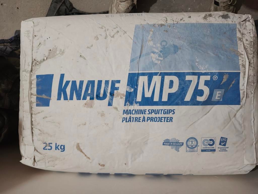 Knauf MP75 pleister gips, Enlèvement