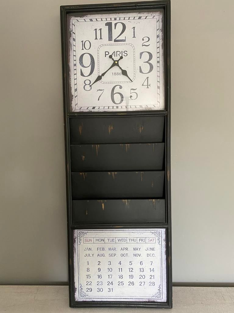 Wandklok, Huis en Inrichting, Woonaccessoires | Klokken, Ophalen, Zo goed als nieuw, Wandklok
