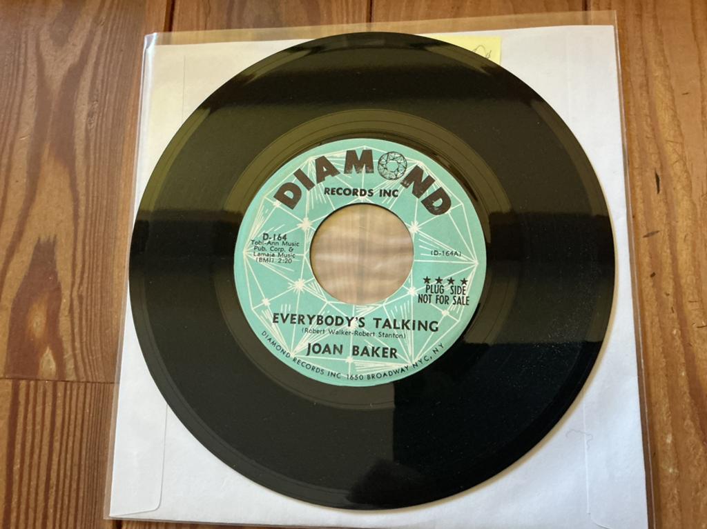 7” Joan Baker - Everybody’s talking, Ophalen of Verzenden, Gebruikt
