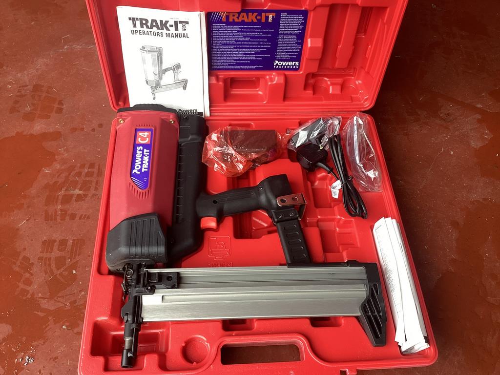 Powers Trak-IT C4 tacker, nagelpistool met gas, Doe-het-zelf en Bouw, Ophalen of Verzenden, Nieuw