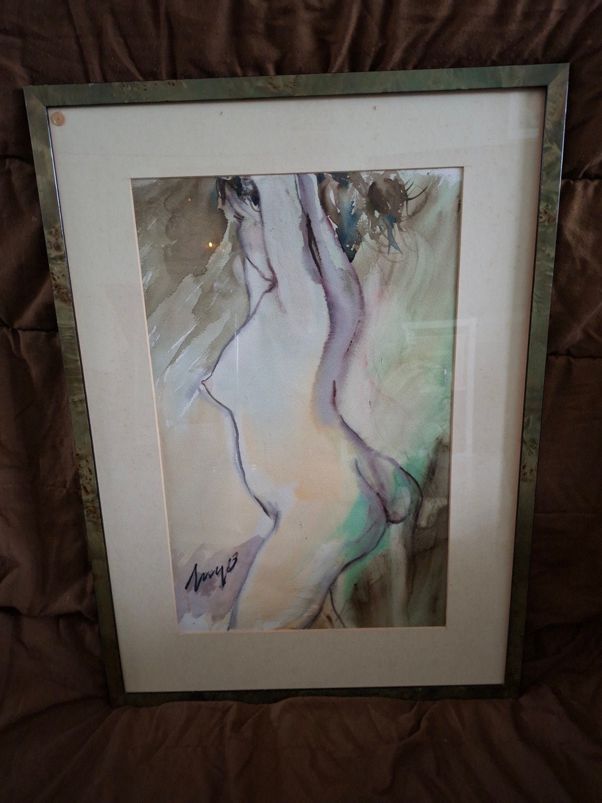 œuvre d'art érotique, Enlèvement, Technique mixte, Signé