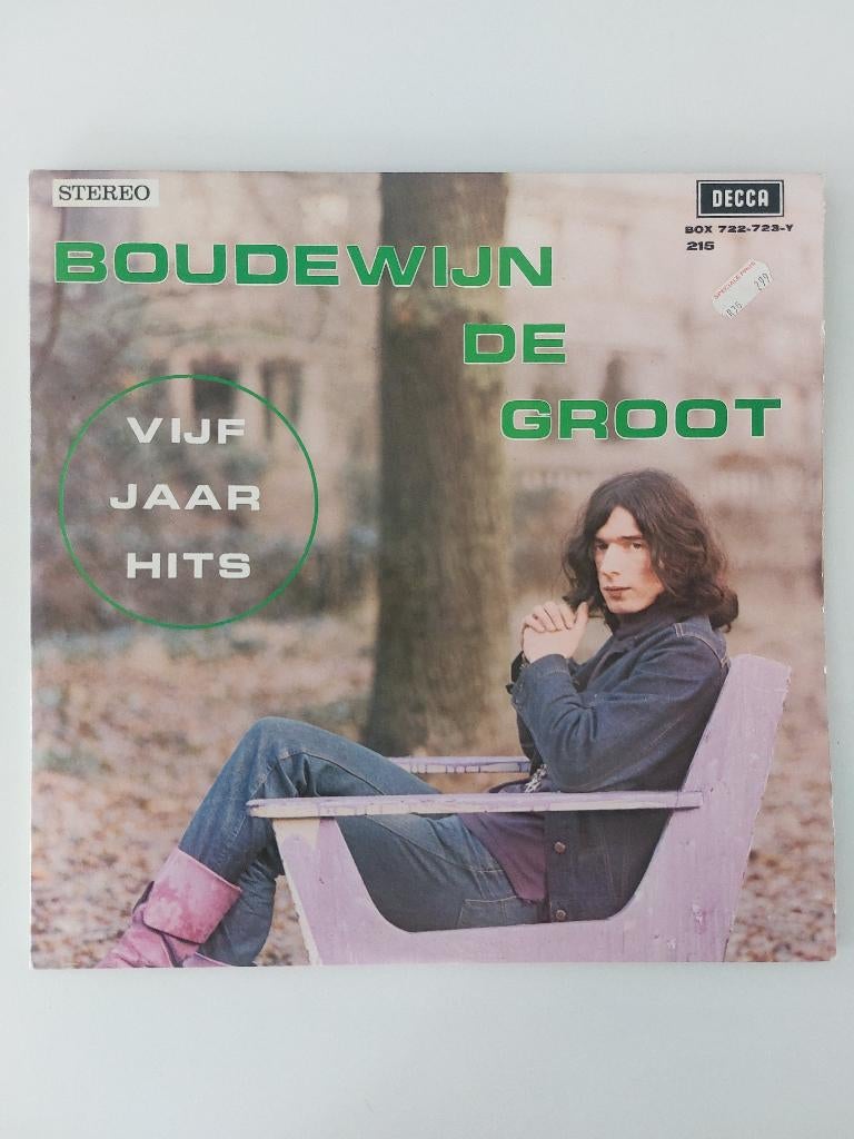 Boudewijn De Groot - Vijf Jaar Hits (1969-Dubbel Lp), Double LP, Enlèvement ou Envoi