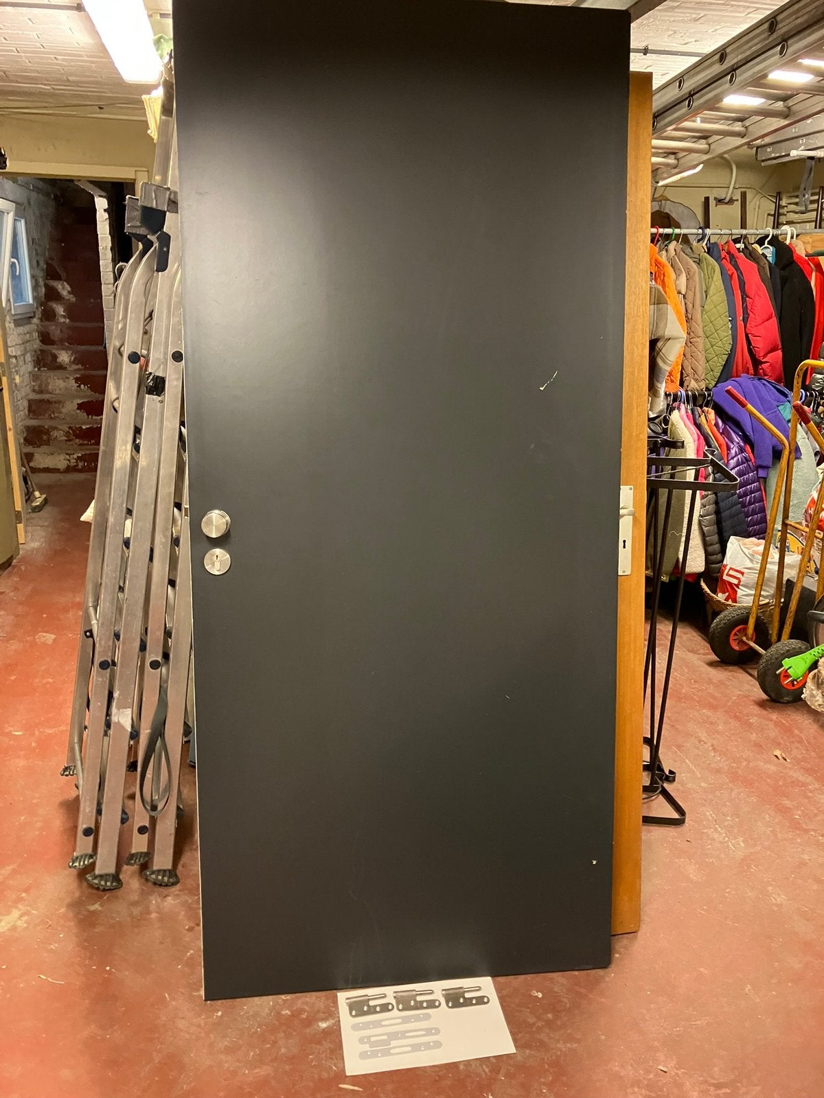 Porte blindée antifeu 1/2 heure., Porte extérieure, Comme neuf, Enlèvement, 80 à 100 cm