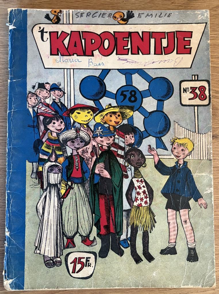 t Kapoentje 38 - 1e druk (1958) Strip, Boeken, Stripverhalen, Eén stripboek, Ophalen of Verzenden, Gelezen