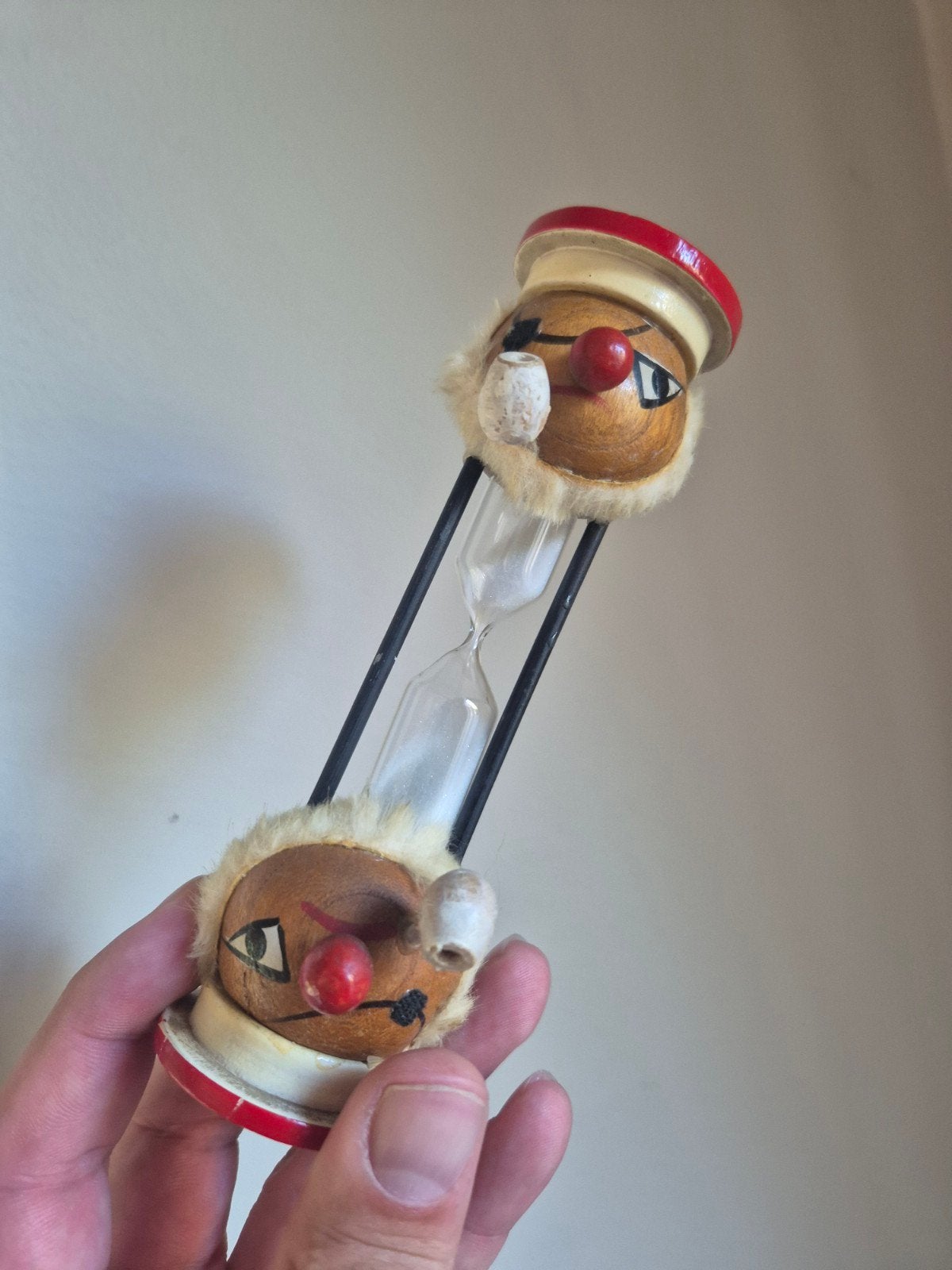Scandinavische vintage zeeman zeelui piraat zandloper, Antiek en Kunst, Ophalen of Verzenden