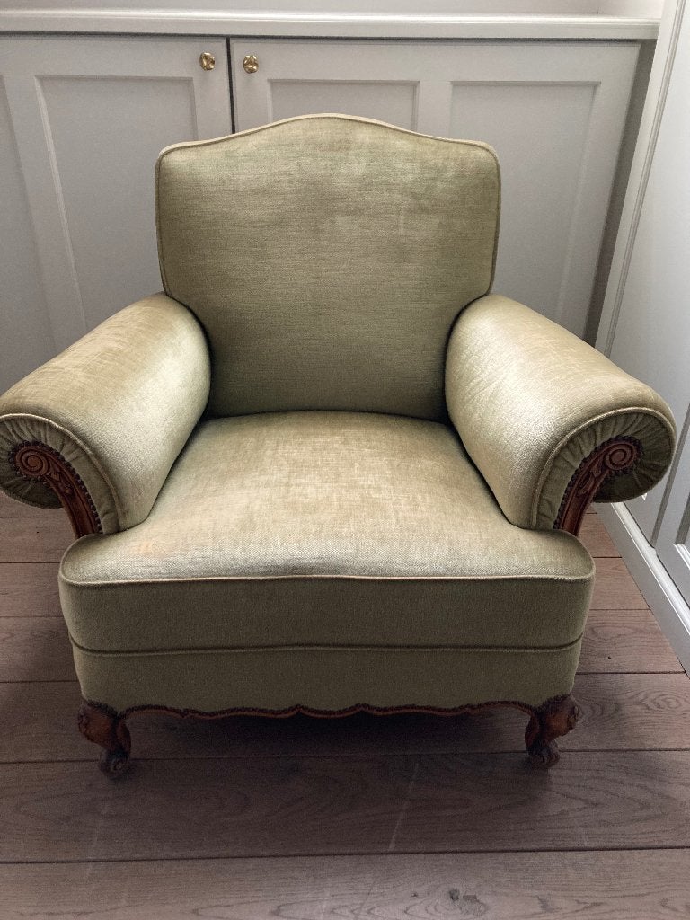 fauteuil, Maison & Meubles, 75 à 100 cm, Vintage, Bois, Enlèvement