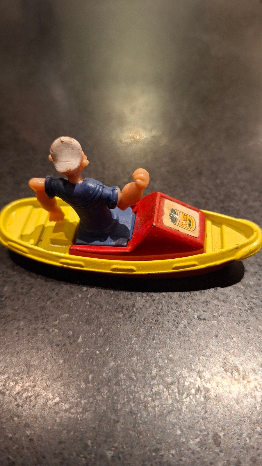 Vintage Corgi Juniors Popeye in boot #67–Jaren 80 speelgoed, Verzamelen, Ophalen of Verzenden, Gebruikt