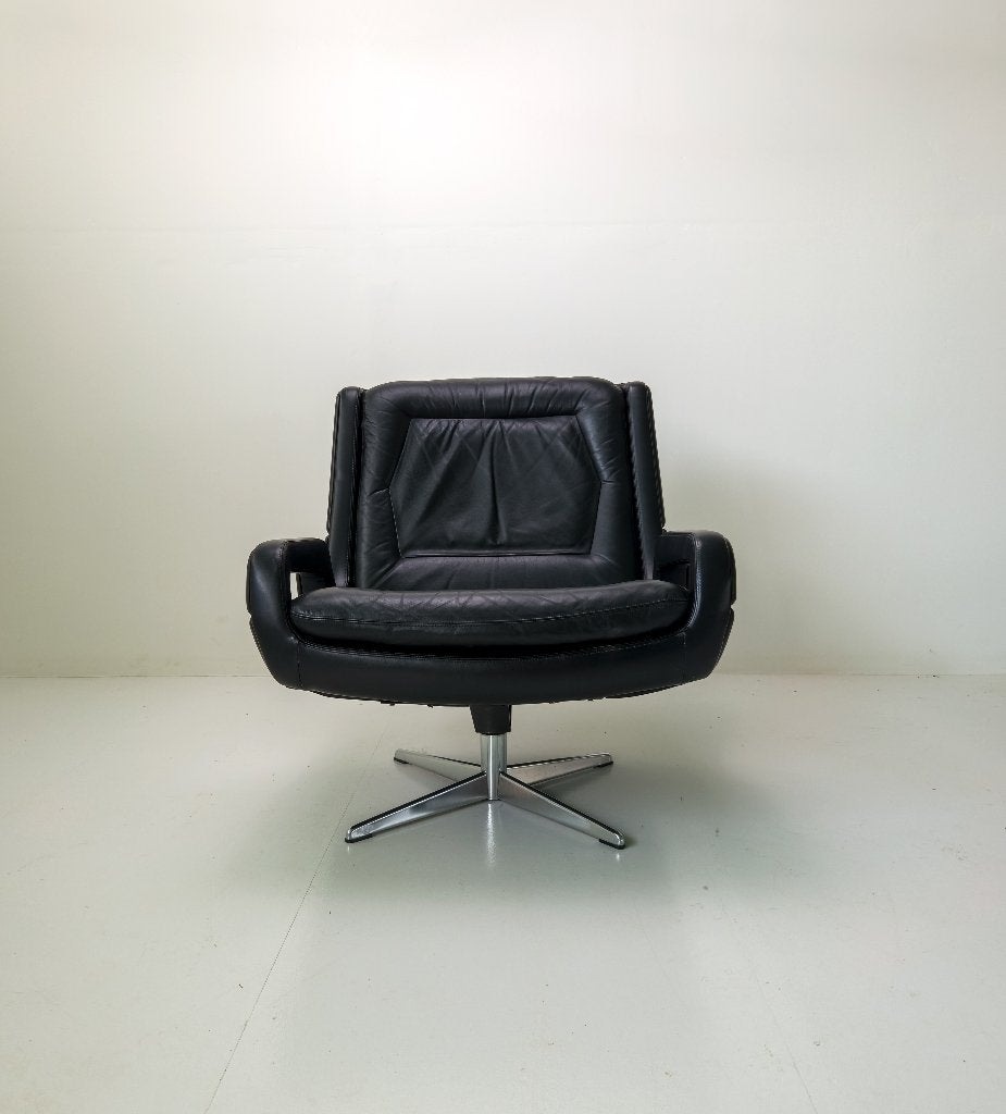 Chaise pivotante Carl Straub — Années 60/70, 75 à 100 cm, Vintage mid century, Comme neuf, Enlèvement