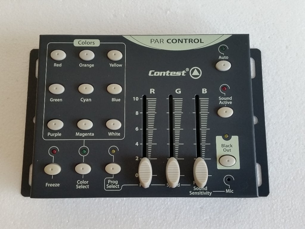 Contest Par Control | 3-kanaals DMX LED PAR controller, Ophalen, Nieuw, Licht, Geluidgestuurd