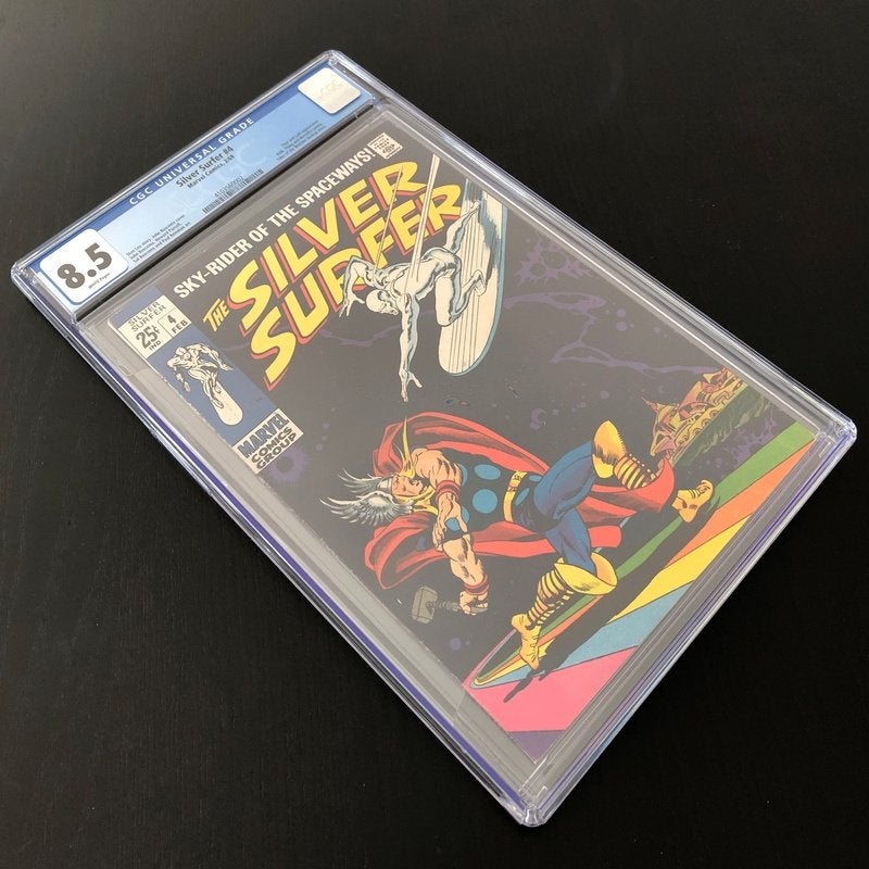 Silver Surfer Vol.1 #4 CGC (1969) VF+ (8.5), Eén comic, Amerika, Marvel Comics, Verzenden