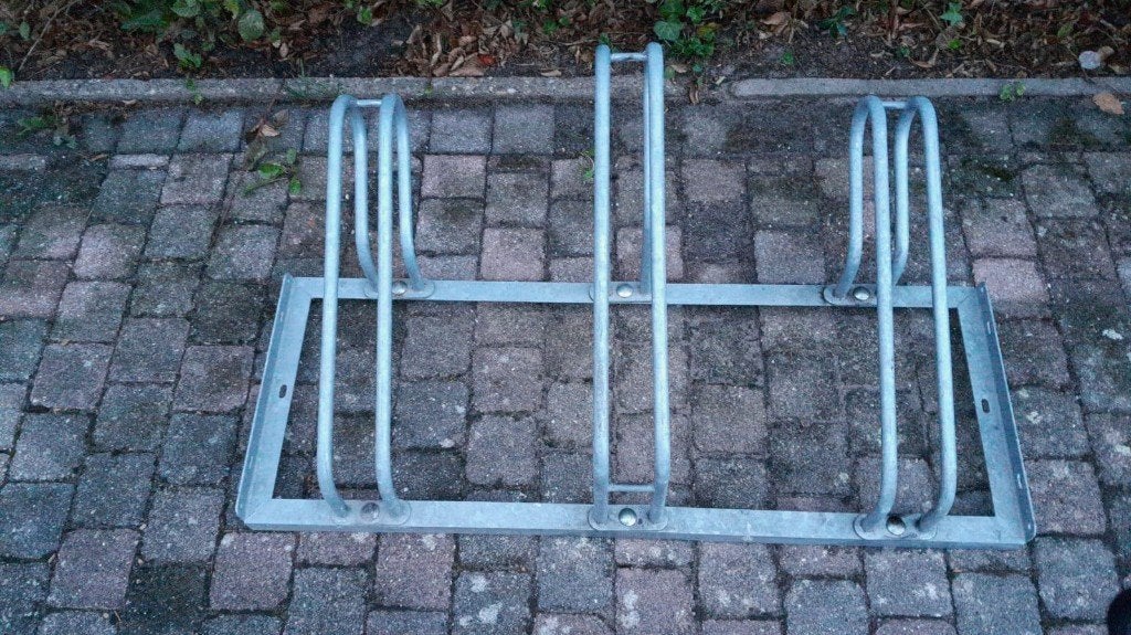 fietsenrek, fietsrek gegalvaniseerd, 3 fietsen, Fietsen en Brommers, Ophalen, Zo goed als nieuw