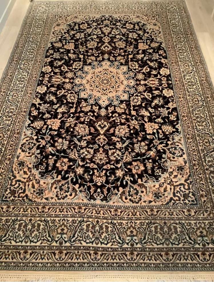 tapis persan Nain, Enlèvement, Comme neuf, Beige