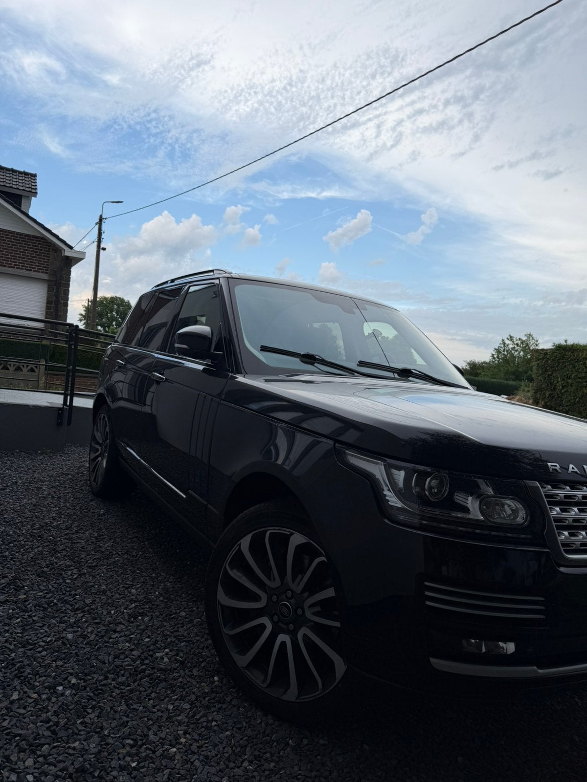 Range Rover Vogue Autobiography 5.0 bestelwagen supercharged, Auto's, Land Rover, Automaat, Zwart, Leder, Particulier