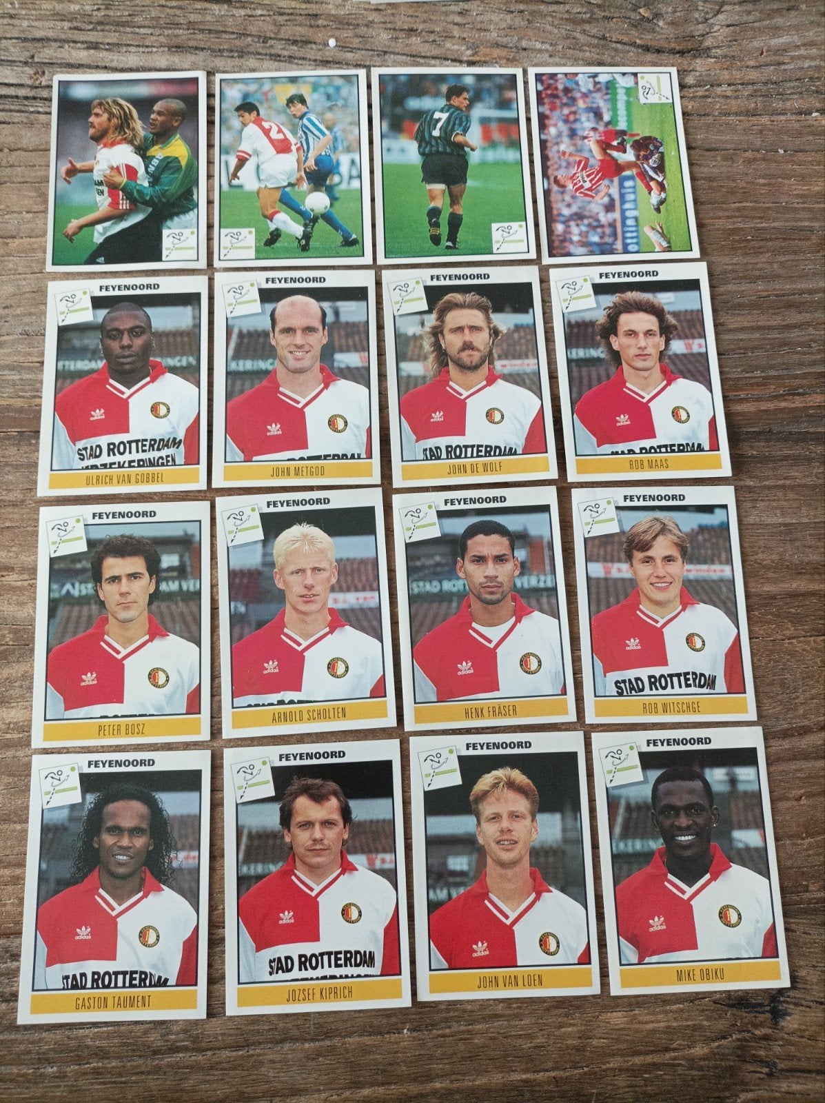 Panini Eredivisie voetbal '94, 206 verschillende, zie foto's, Ophalen of Verzenden