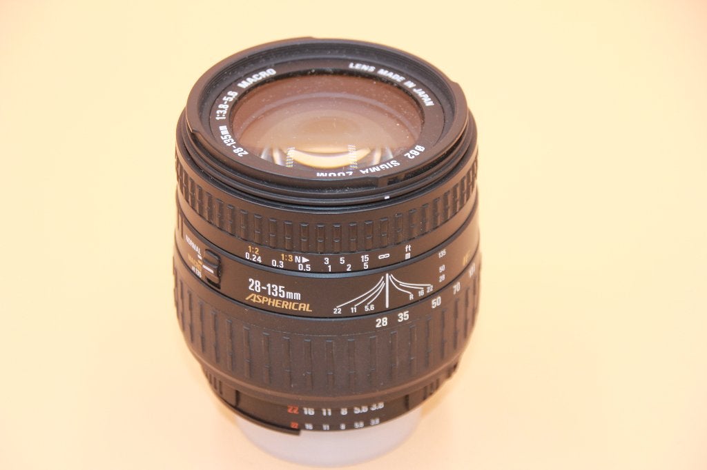 NIKON AF : SIGMA 28-135/3.8-5.6 ASPHERICAL, Audio, Tv en Foto, Fotocamera's Analoog, Ophalen of Verzenden, Gebruikt, Spiegelreflex