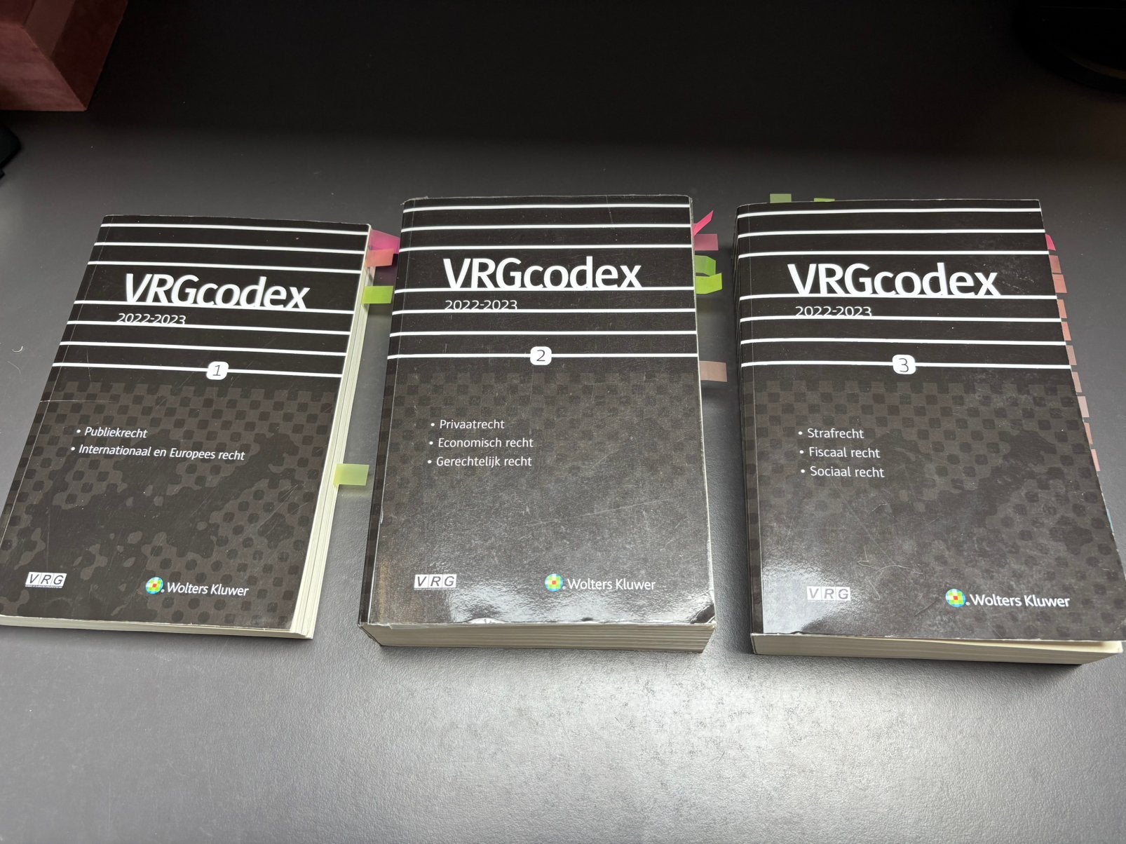 VRG codex deel 1, deel 2, deel 3  2022-2023, Enlèvement ou Envoi, Comme neuf, Enseignement supérieur