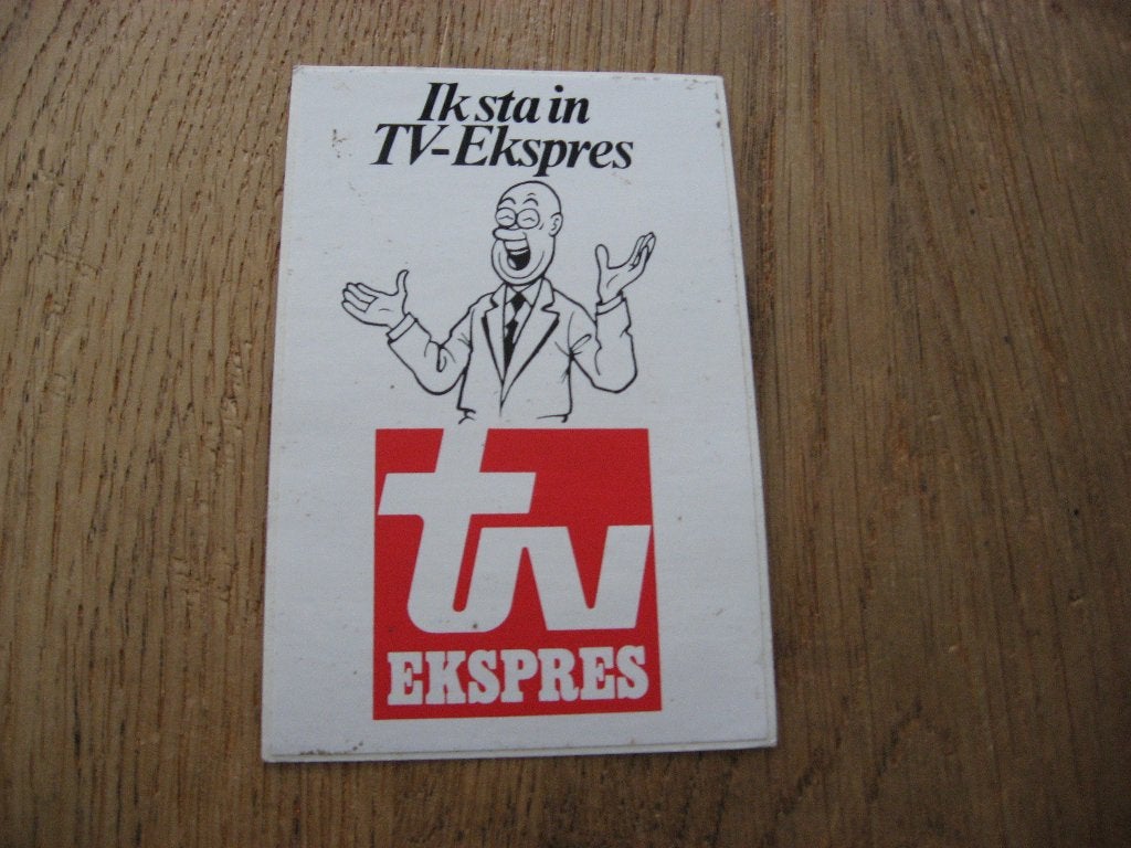 Sticker Professor Barabas Ik sta in TV-Ekspres Suske en Wisk, Verzamelen, Ophalen of Verzenden, Suske en Wiske, Nieuw, Plaatje, Poster of Sticker