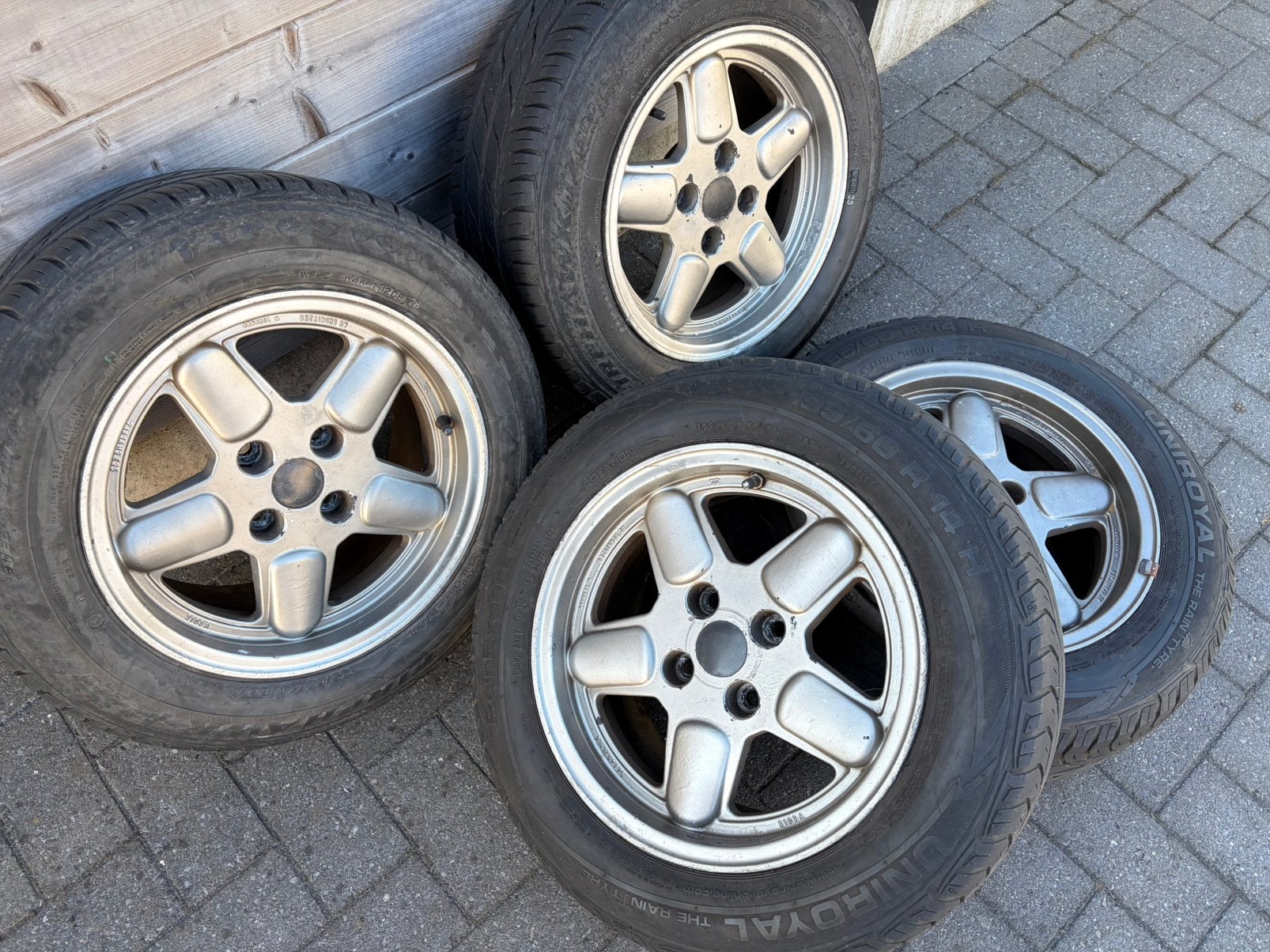 AC Schnitzer 4x100 e30 velgen, Auto-onderdelen, Banden en Velgen, Ophalen, 14 inch, Banden en Velgen, 195 mm