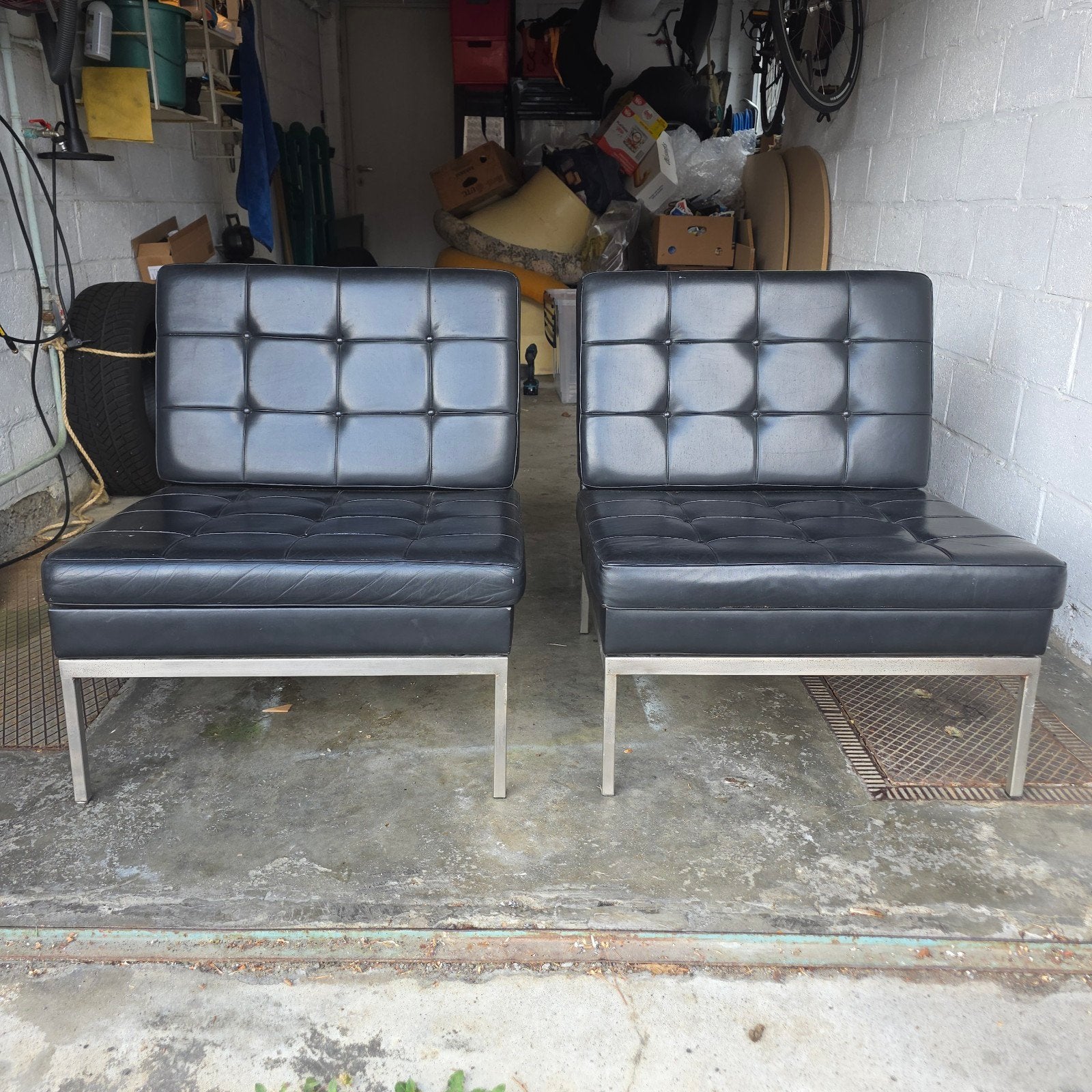 Paire de fauteuils vintage Florence Knoll, Enlèvement