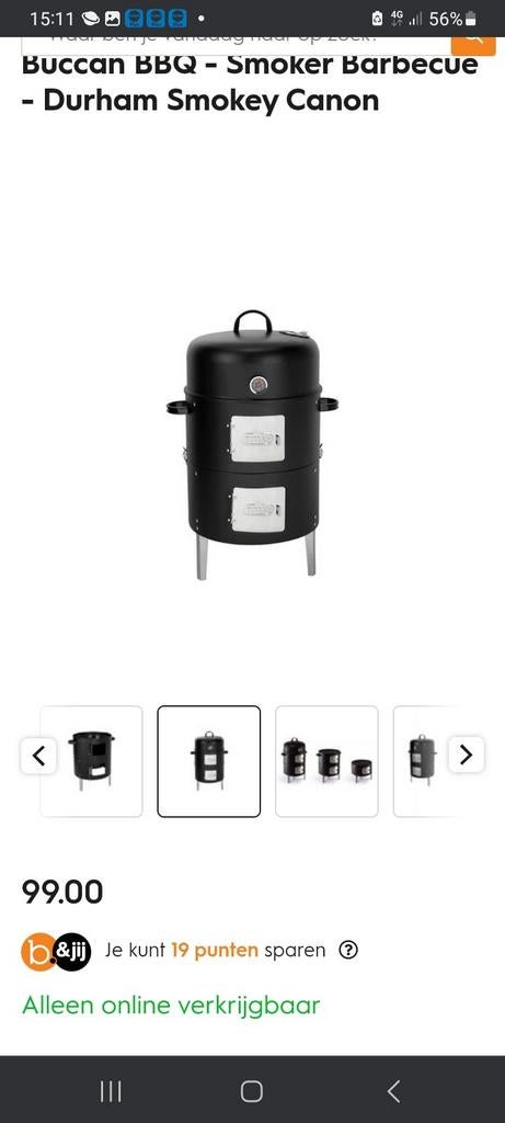 Bbq/rookoven, Ophalen