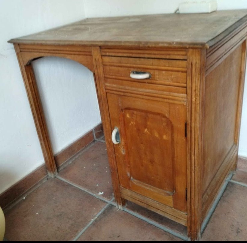 Klein bureau jaren 50 - 60, Antiek en Kunst, Ophalen