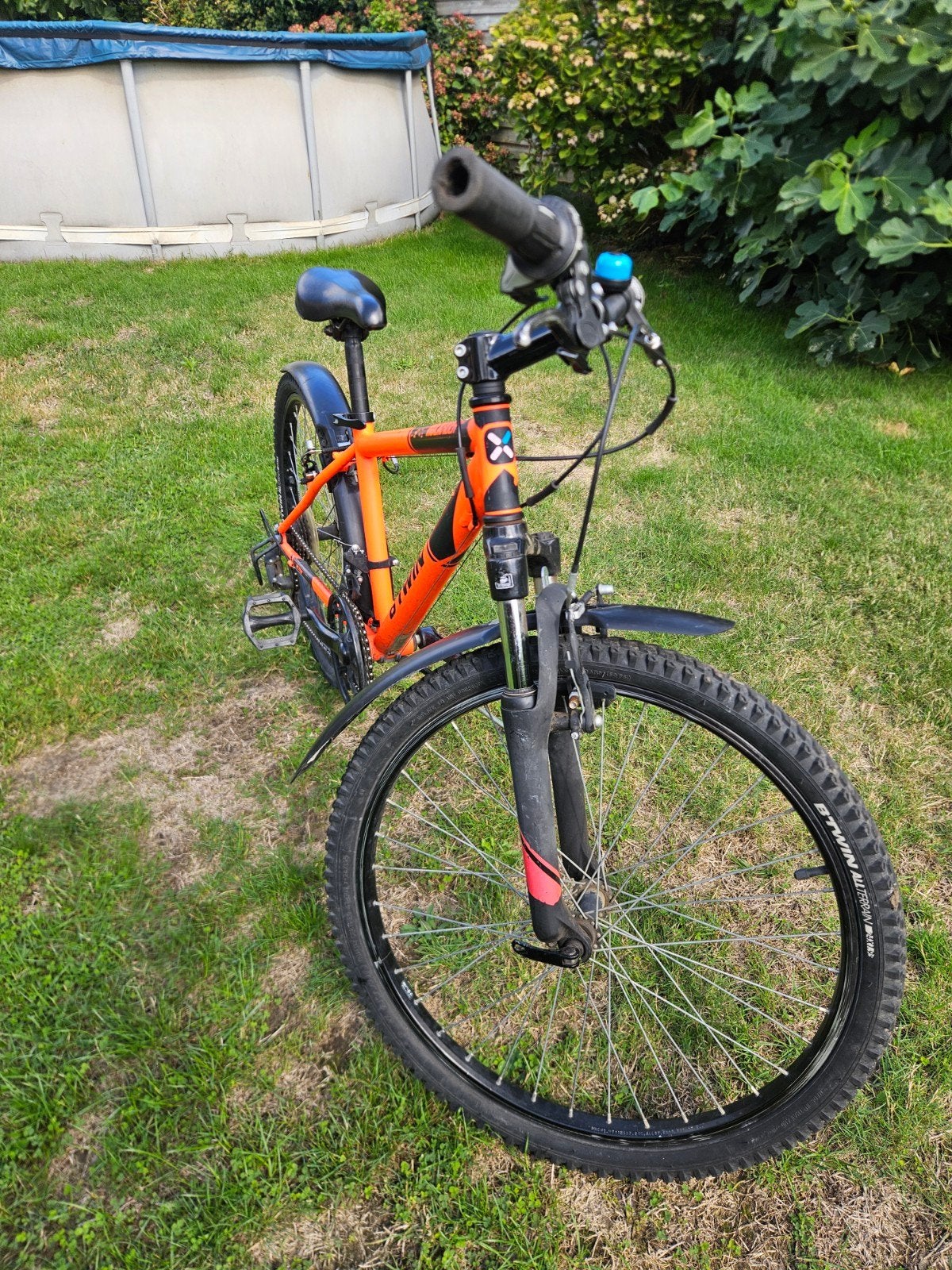 Btwin jongens mtb  8-11 jaar, Ophalen, Gebruikt, Staal, Velgrem