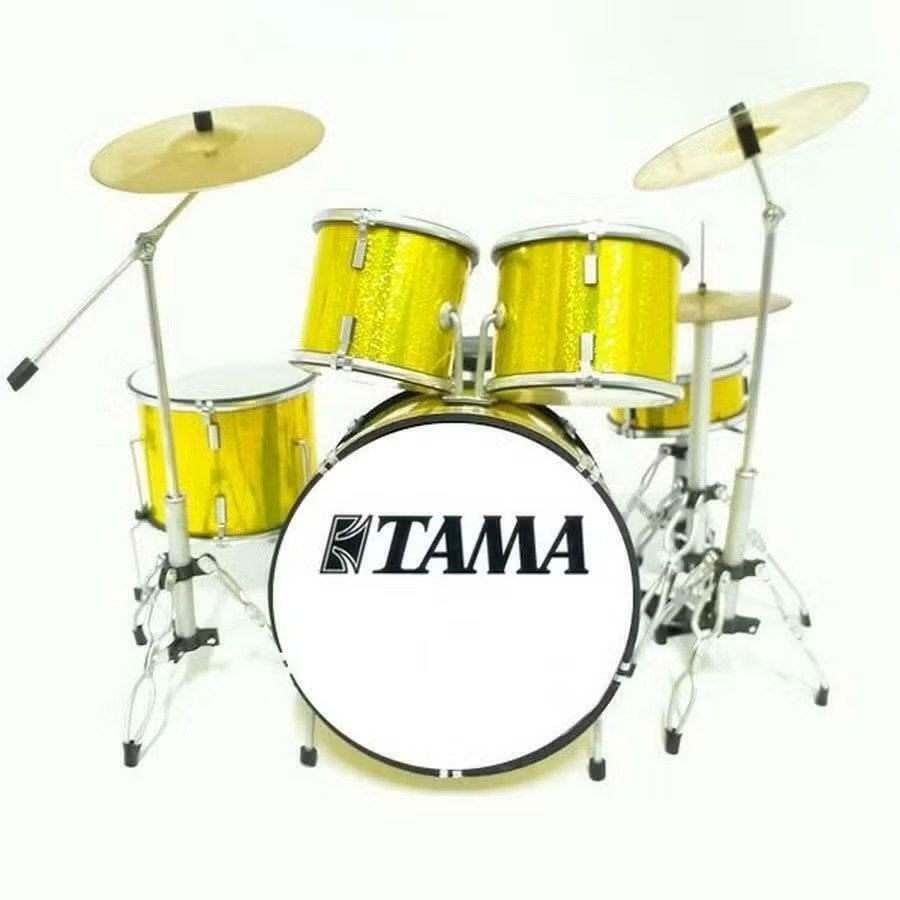 Miniatuur decoratief Tama geel drumstel, Ophalen of Verzenden, Nieuw