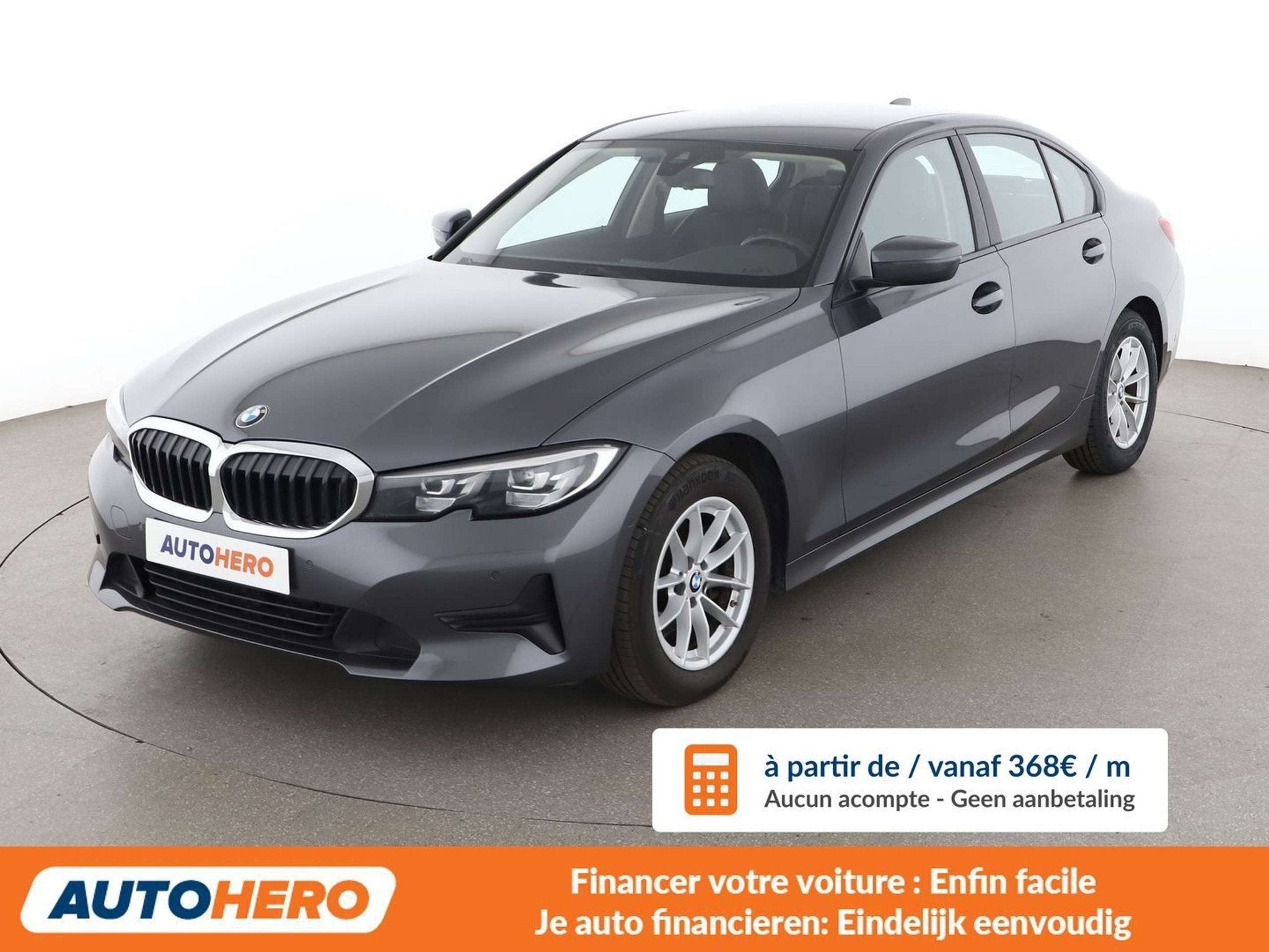 BMW 3 Serie 318 318d Mild-Hybrid Advantage (bj 2021), Auto's, Automaat, Achterwielaandrijving, 150 pk, Zilver of Grijs