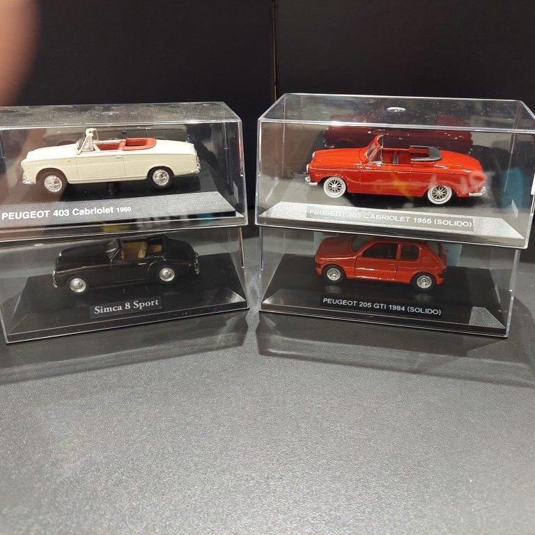 lot 4 miniatures 1/43è - Peugeot / Simca, Enlèvement ou Envoi