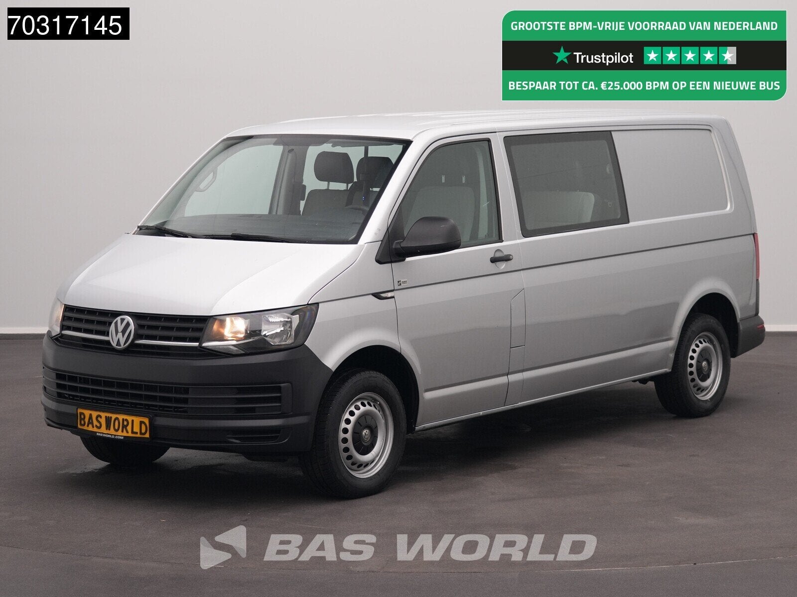 Volkswagen Transporter 150PK Automaat Dubbel Cabine Euro6 5, Auto's, Automaat, Gebruikt, 4 cilinders, Volkswagen
