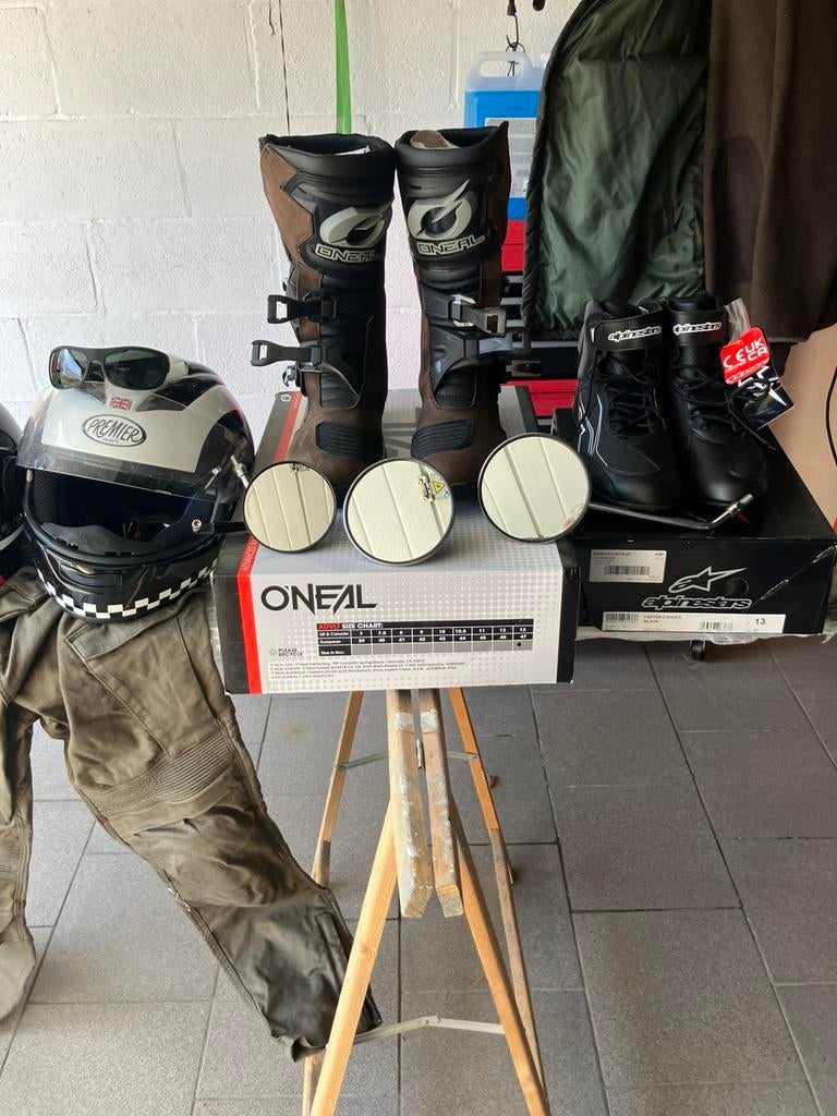 Volledige Moter uitrusting einde hobby wegens gezondheid, Motoren, Kleding | Motorkleding, Ophalen, Tweedehands, Heren, Jas | leer