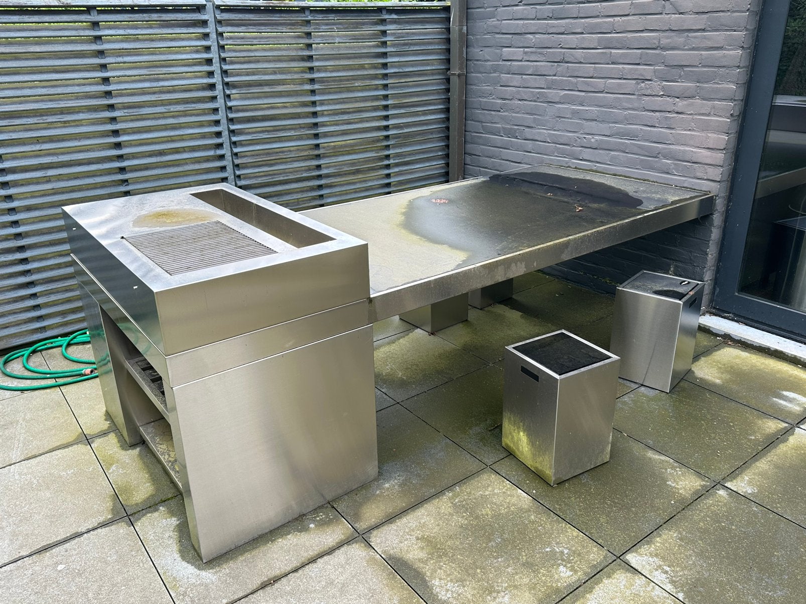 Inox buitenkeuken, Ophalen, Gebruikt