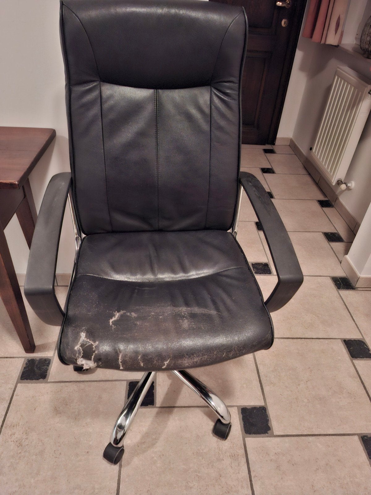 bureaustoel, Huis en Inrichting, Bureaustoelen, Gebruikt, Bureaustoel, Zwart, Ophalen