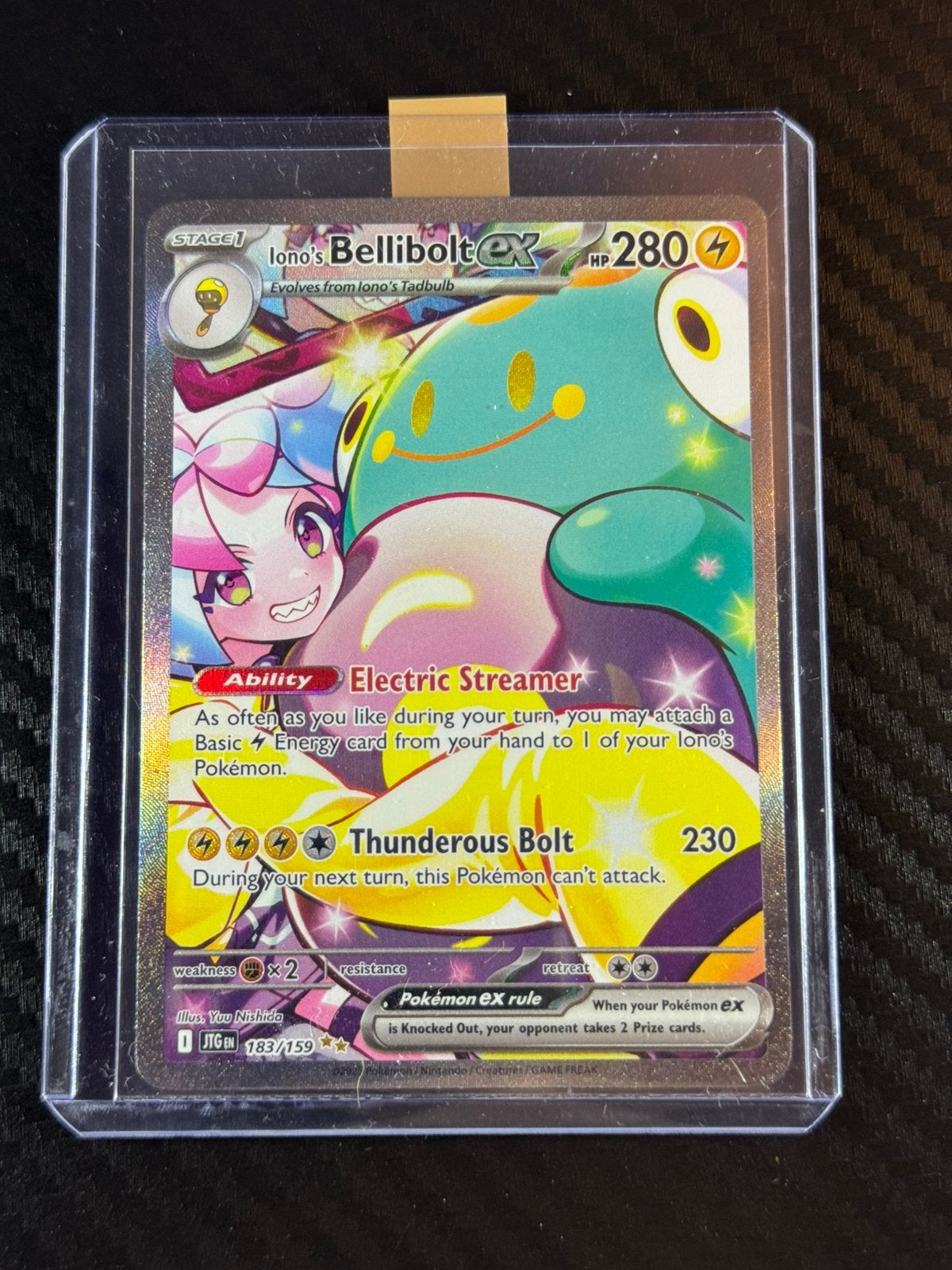 L'ex Bellibolt de Iono | Holo | SIR | 2025 | #183 /159, Envoi, Comme neuf, Cartes en vrac