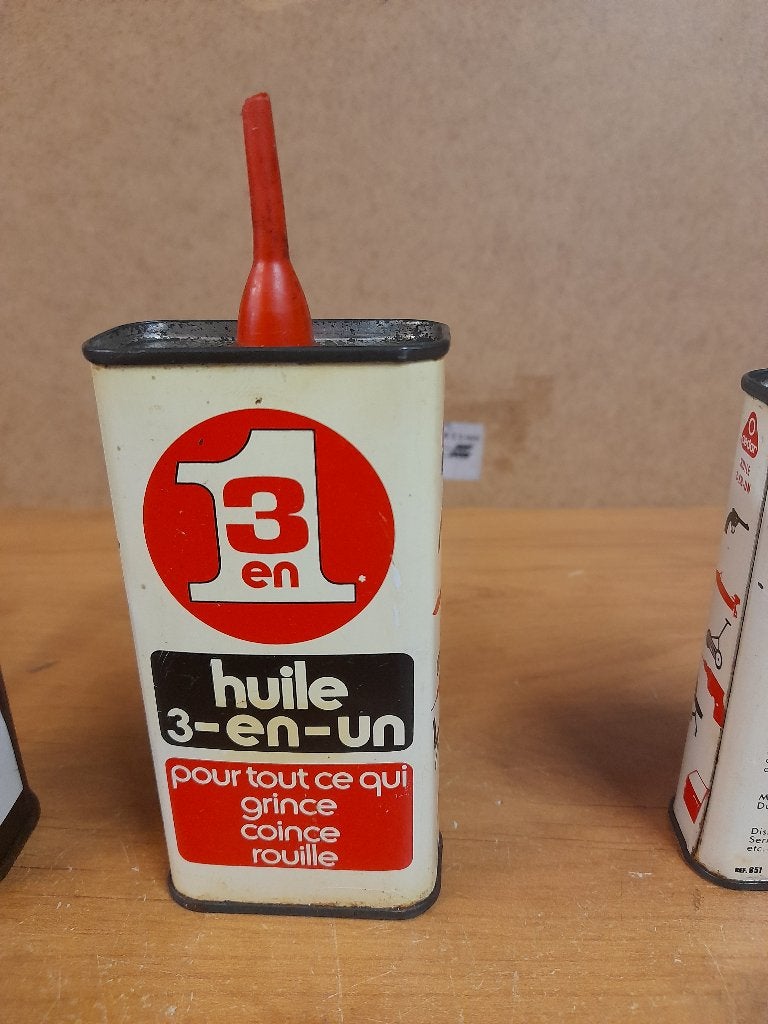 ancienne burette huile vide 3 en un, Enlèvement ou Envoi, Utilisé, Autres types