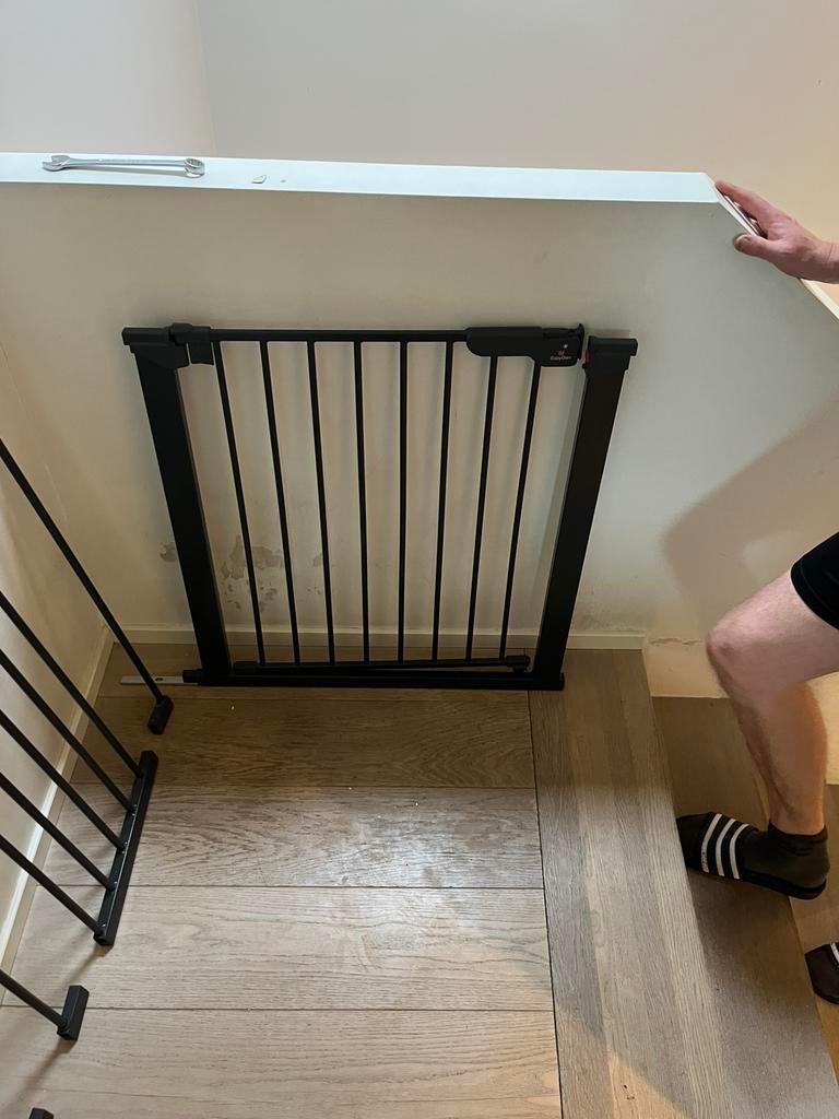 Traphekje babydan met verlengstukken, Kinderen en Baby's, Traphekjes, Ophalen, Zo goed als nieuw