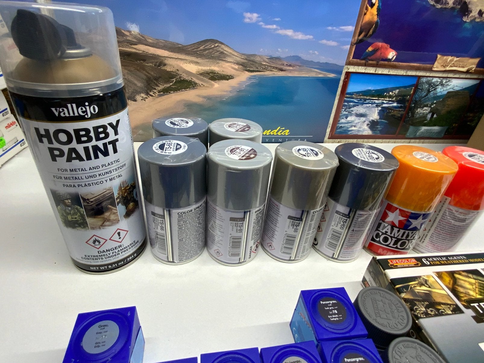 LOT DE PEINTURES MODELISME NEUF TAMIYA REVELL VALLEJO, Enlèvement ou Envoi, Neuf, Autres marques