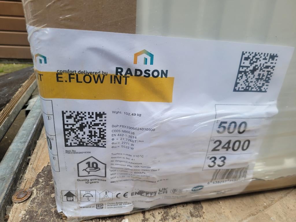 radiateur neuf 500x2400 RADSON Val.1000 euros, Enlèvement, Neuf, Radiateur