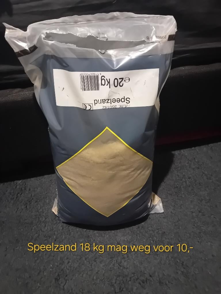 Speelzand, Enlèvement, Utilisé, Sable à jouer