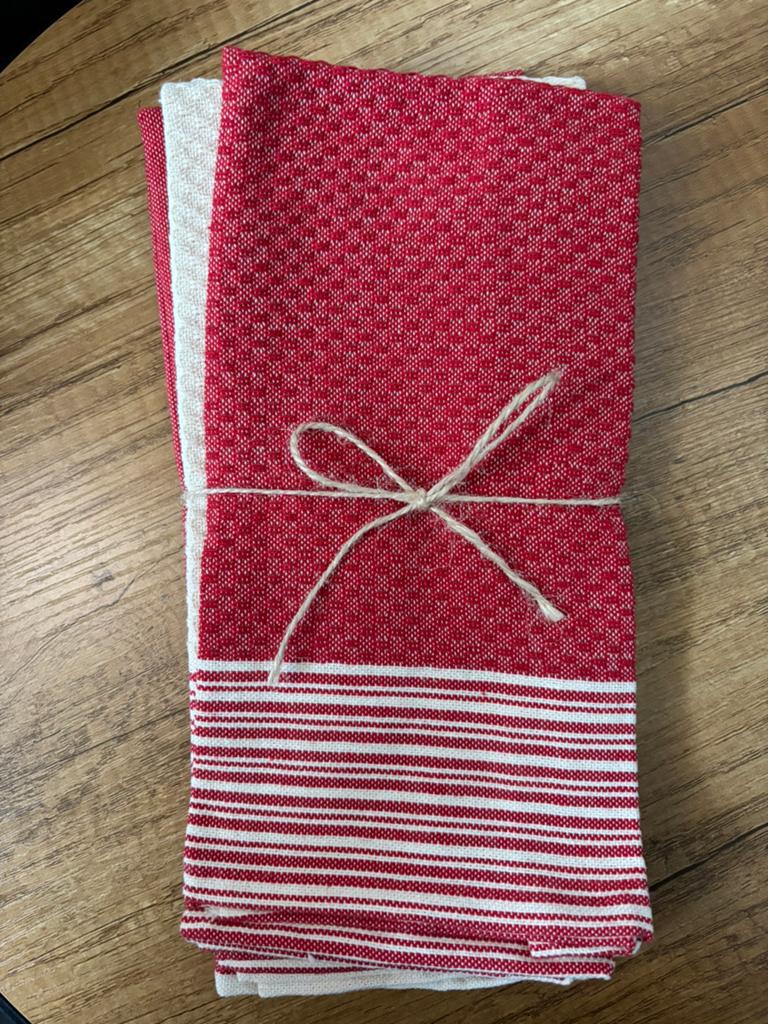 Nieuwe rood keukendoeken set, Huis en Inrichting, Keuken | Textiel, Ophalen, Nieuw, Rood