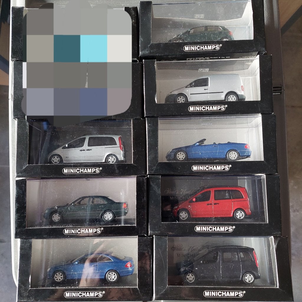 1/43 MINICHAMPS VW MERCEDES BENZ, Ophalen of Verzenden, Gebruikt, Auto, MiniChamps