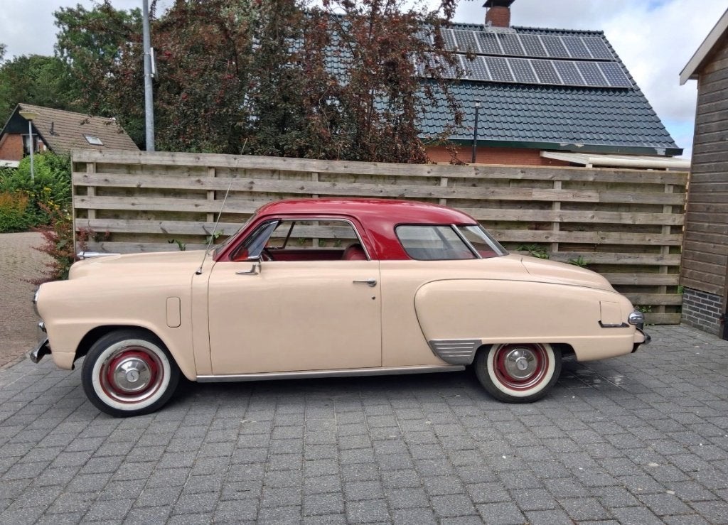 Studebaker Champion Starlight Coupe 1948, Auto's, Overige merken, Achterwielaandrijving, Leder en Stof, Beige