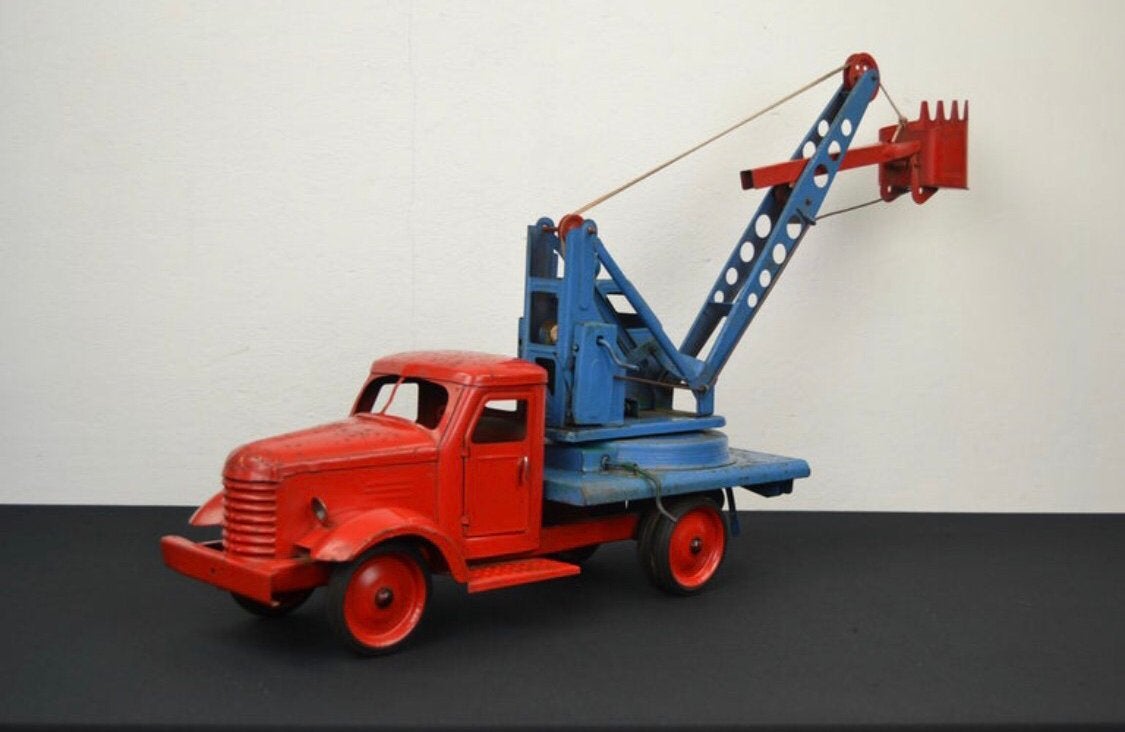 Grote metalen USSR speelgoed Camion, Antiek en Kunst, Ophalen