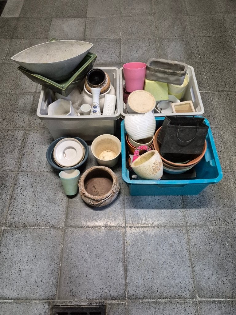 Sierpotten, Tuin en Terras, Ophalen, Gebruikt, Aardewerk